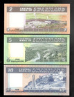 Swaziland  1984-85  2 - 10 Emalangeni  P-8b  9b  10c  All Crisp Unc 