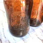 Grolsch Beer Bottle Amber Brown Glass Porcelain Flip Swing Top Vintage Set Of 4