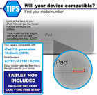 For Ipad 5th 6th 7th 8th 9th Generation Pu Leather Wallet Cover Stand Flip Case