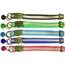 Adjustable Cat Collar With Bell-reflective Breakaway Nylon Safety Collar
