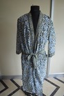 Hand Block Floral Long Kimono 100  Cotton Dress  Tarrif Free   0  Charge Km-42  