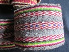 Two Colorful Hand-made Finger Woven Sashes