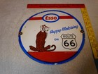 Vintage 1964 Esso Put A Tiger In Gas Tank  route 66 11 3 4  Porcelain Metal Sign
