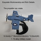 1 72 Diecast Military Model Ww2 Us Navy Grumman F4f-4 Wildcat Fighter Collection