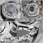 Kenworth T680 Full Led Headlights Chrome W  Sequential Turn Signal Pair