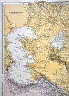 1885 Stanford Map Turkestan Uzbekistan Kazakhstan Iran Georgia Asia Antique