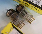 Matched Sylvania Gb 6201 12at7 Gold Pins Tubes Maxi-pre Tested Nos  Bn3762