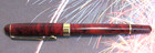 Terzetti Pisa Marbled Red Metal  gt Trim Rollerball fountain Pen gift Box