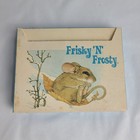 10 Vintage 80s Current Inc  Frisky N Frosty Note Cards Christmas Winter Squirrel