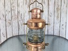 Brass   Copper Anchor Oil Lamp   Nautical Maritime Ship Lantern   Boat Light