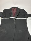 Garri Men s Black One-button Tuxedo Jacket With Satin Lapel  Regular Fit
