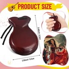 2 Pack Spanish Castanets Flamenco With String Traditional Wood Hand Percussio