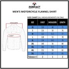 Rideract   Motorcycle Flannel Shirts Aramid Lined Men Motorbike Riding Shirts