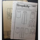 Simplicity 1467 Sewing Pattern Misses Top Jacket Pants Skirt Sizes 8-16 - Vn