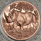8 Animal Coins 1 Troy Oz  Bu Copper Rounds -  999 Fine Bullion 3d High-relief Cb