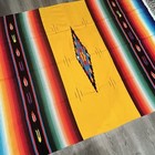 Mexican Serape Blanket Rug Throw Diamond Saltillo Woven 60    X 82   