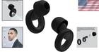 Silicone Ear Plugs For Noise Reduction - 8 Eartip Sizes  Travel Case Included