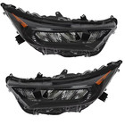 For 2019-2022 Toyota Rav4 Le Xle Headlight Assembly Chrome   Black Led Pair