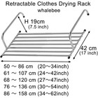 Retractable Clothes Drying Rack Foldable Laundry Rack Hanging Drying Rack