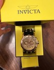 Invicta Men s Pro Diver Scuba Chronograph Gold Dial Black Strap Watch   17884