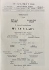 Vintage 1960s Chicago Playbill Shubert Theatre My Fair Lady Program Stagebill