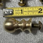 4 Vintage Brass Ball Feet With 1 4    Screws