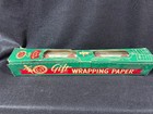 Vtg Kvp Christmas Wrapping Paper Jumbo Dept Store Roll Poinsettia Fern Box 50s 