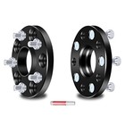 2pcs 5x4 5 Wheel Spacers 15mm 5x4 5-m12x1 5-15mmthick-2pcs-black-64 1mm Black