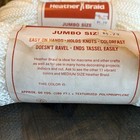 Lot Of 3 Yarn Heather Braid  Macrame White 60 Yards Each Jumbo Vintage Crafts