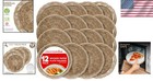 10-inch Woven Bamboo Plate Holders In Natural Finish - 12 Pieces For Gatherings