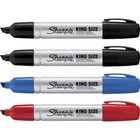 Sharpie 2178479 Black  Blue  Red Industrial Marker  4 Pk