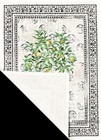 French Cotton Kitchen Dish tea Towel - Lemons   Cathedral Glass - Made In France