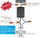 Ceiling Fan  Remote Control Kit With A  Mini Receiver Fan  Timing Speed Dimmer