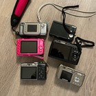 Digital Camera Lot Of 6 - Tested Works - Broken Battery Door - See Description