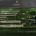 Vintage Keuffel   Esser Co Drafting Tools Compass Set In Orig Velvet Box Nm Cond