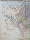 Asia Ottoman Empire Arabia Russia China Japan Korea India 1895 Bradley Map
