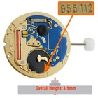 Eta 955 112 Watch Movement 3 Hand Quartz Date At 3 00 Overall Height 3 9mm Swiss