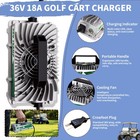 36 Volt 18 Amp Battery Charger Crowfoot Plug For Ezgo Club Car Yamaha Golf Cart
