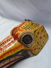 Hand-carved And Painted Vintage Tribal Guatemalan Folk Art Wooden Dog Mask  