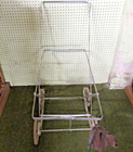 Antique Vintage Baby Buggy Stroller Metal Frame And No Basket Included