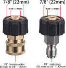 Pressure Washer Couplers  M22 14mm To 3 8  Quick Connect For Pressure Washer Hos