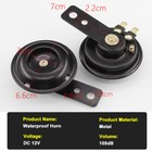12v Waterproof Horn Loud 105db Universal Motorcycle Car Utv Atv Boat Auto Bike