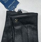 New Cole Haan Size M Women s Gloves Black 100  Soft Leather Lined Touch  98