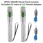 2pcs 100km Visual Fault Locator For Fiber Optic Cables  Vfl Support Fc st sc lc 