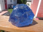 Glass Rock Slag Pretty Clear Sapphire Blue 9 12 Lbs Zz26 Rocks Landscape Aquariu