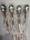 Vintage Coventry Bouquet Stainless Flatware Set Of 4 Teaspoons Japan New In Box 