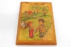 Lot Of 2 Vintage Wooden Children Wall Displays - Singing Friends Decor