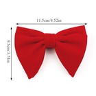Mens Oversize Velvet Bow Tie Big Bowtie Pre-tied Wedding Party Ties Bowknots   