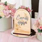Rustic Wooden Wedding Signs  7 1 X 5 Inches  For Reception  Table Decor  Wedding