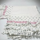 Pottery Barn Kids Bed Skirt Ruffle Crib Blue Floral 100  Cotton